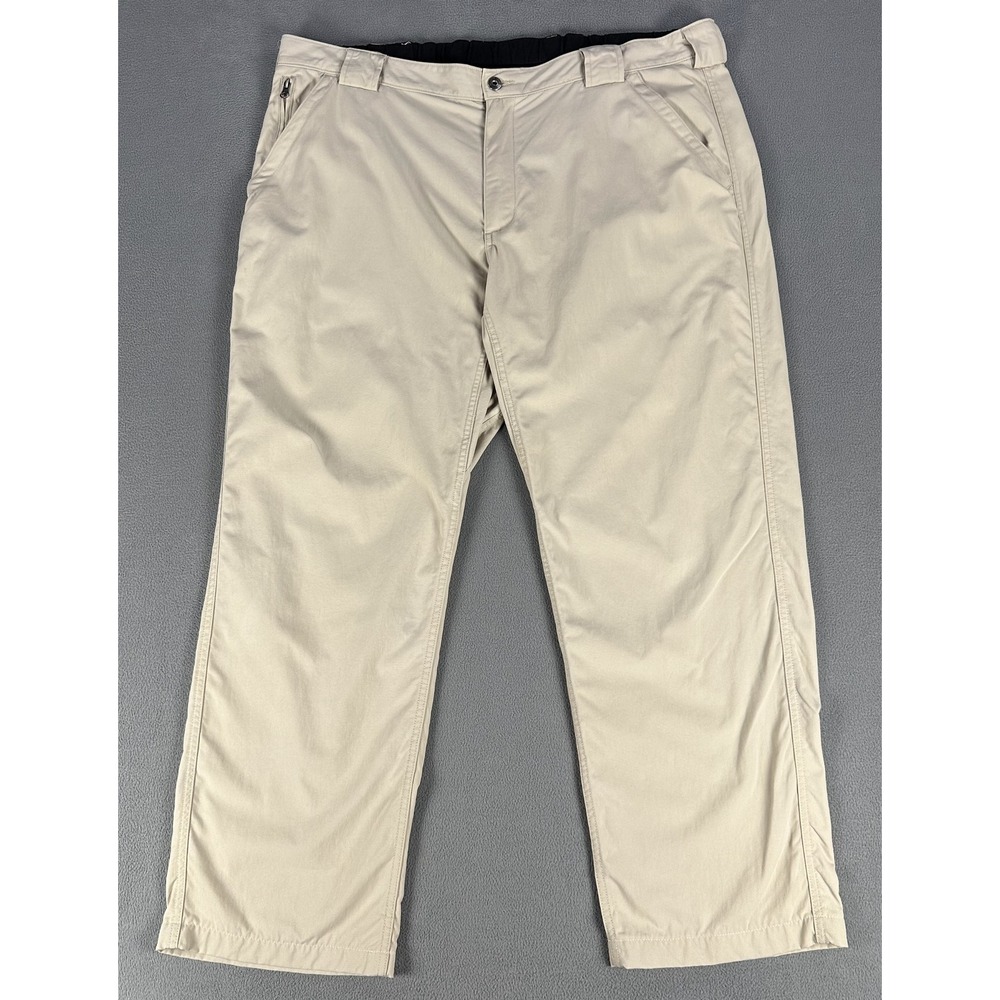 Duluth Pants 2XL Beige Dry On The Fly Performance Nylon Cargo Hiking Camp READ